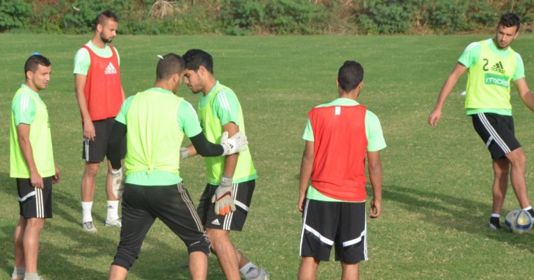 بالصور المنتخب الاولمبي الجزائري يستعد لنصف نهائى كاس امم افريقيا لاقل من 23 سنة في السنيغال ضد منتخب جنوب افريقيا