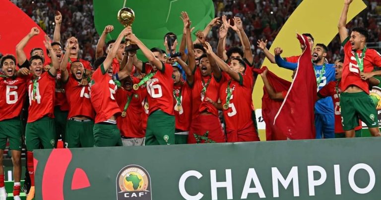 تتويج المنتخب المغربي تحت 23 عاما بطلا لإفريقيا