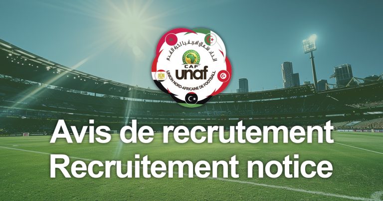 Avis de recrutement / Recruitement notice