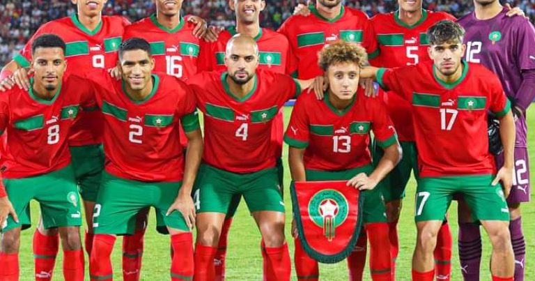 <strong>المنتخب المغربي يفوز برباعية </strong>